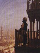 Jean - Leon Gerome Le Muezzin, the Call to Prayer. USA oil painting artist
